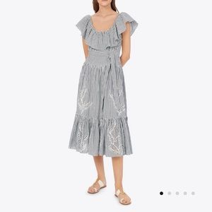 Tory Burch, NWT Eyelet Embroidery Dress, 4